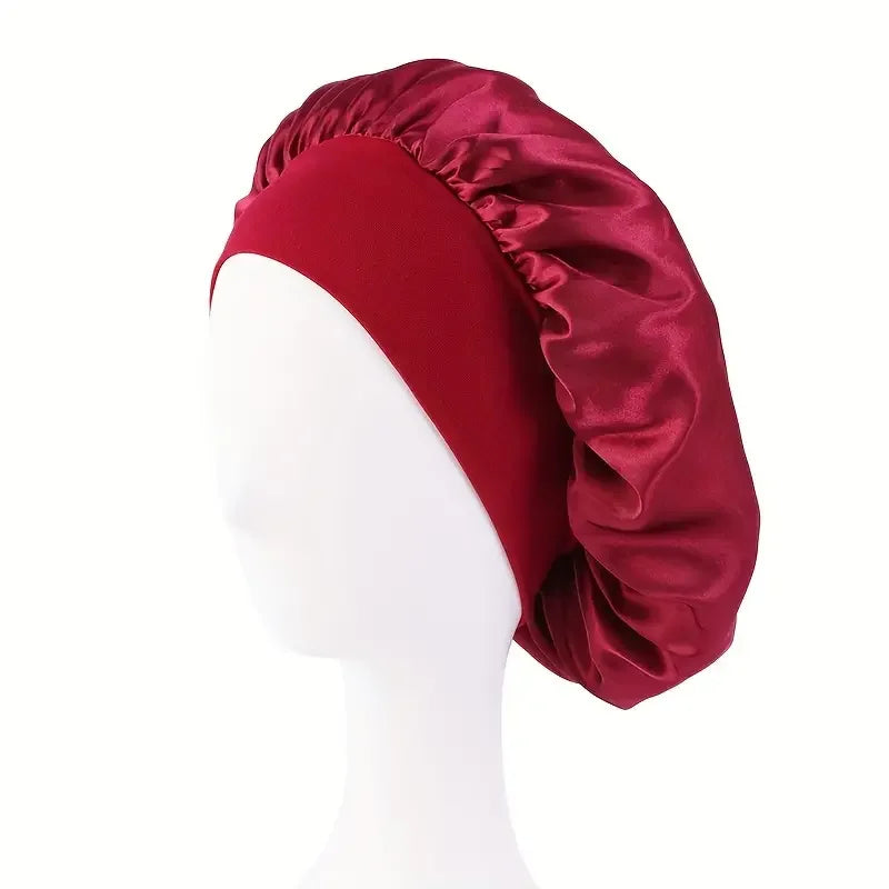 bonnet en satin cheveux lisse