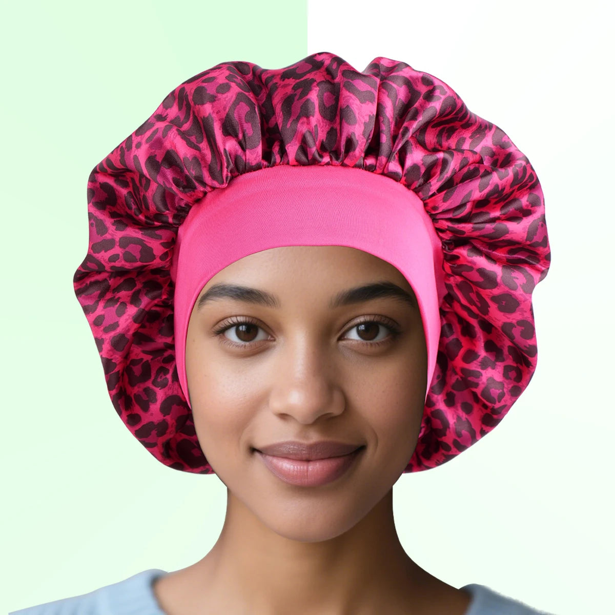 bonnet en satin pour cheveux afro