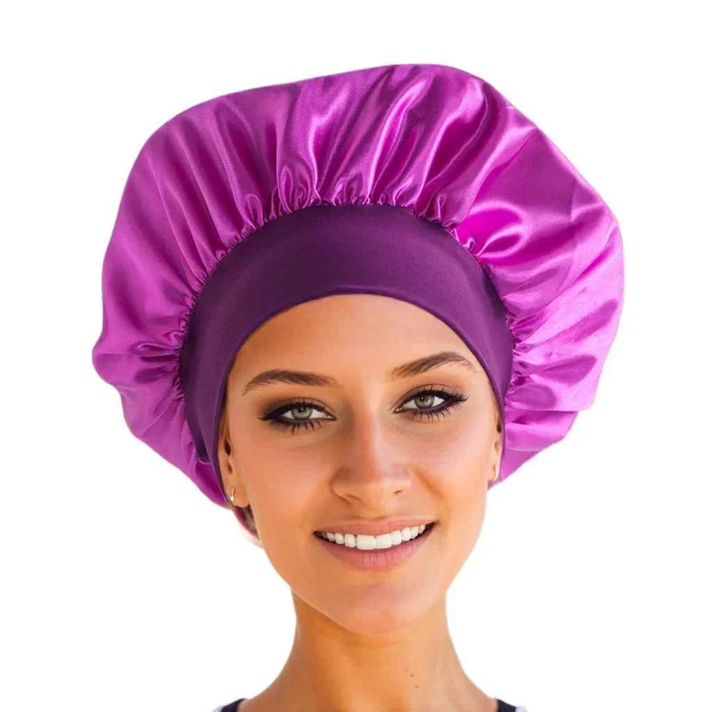 bonnet de douche satin