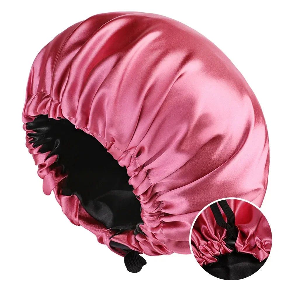 bonnet en satin reglable