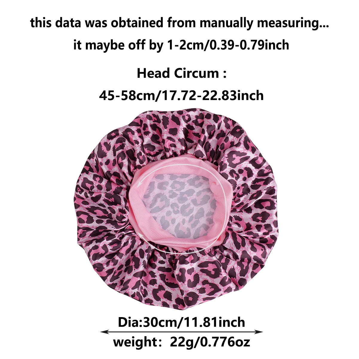 bonnet en satin pour cheveux afro