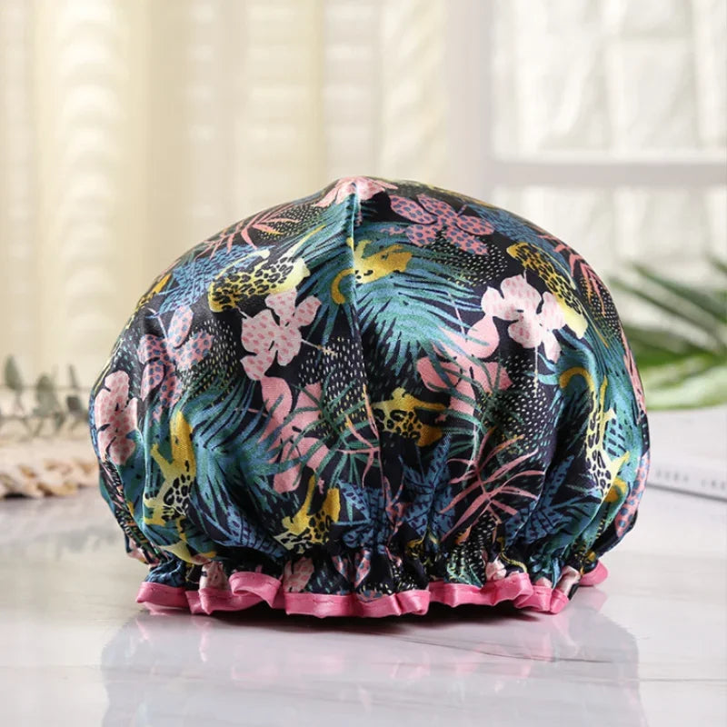 bonnet de bain en satin