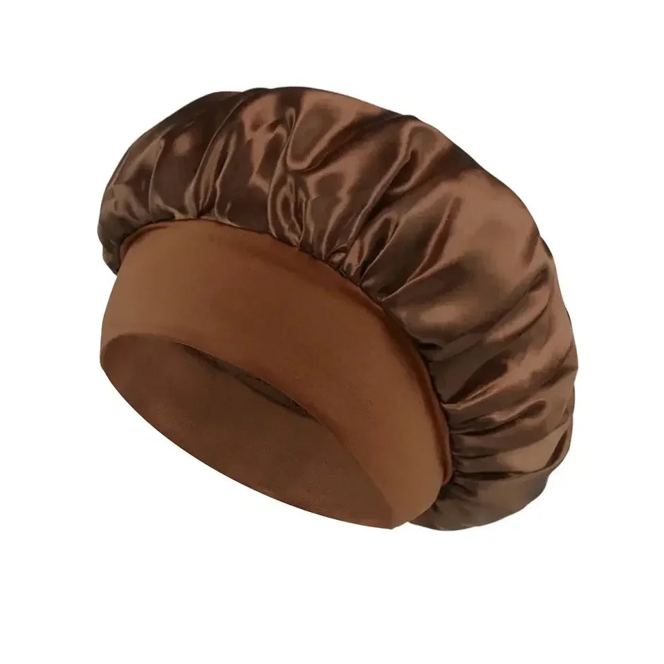 bonnet en satin avec bandeau