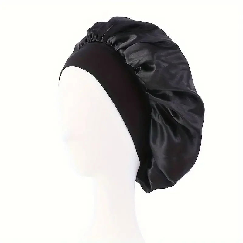 bonnet en satin cheveux lisse